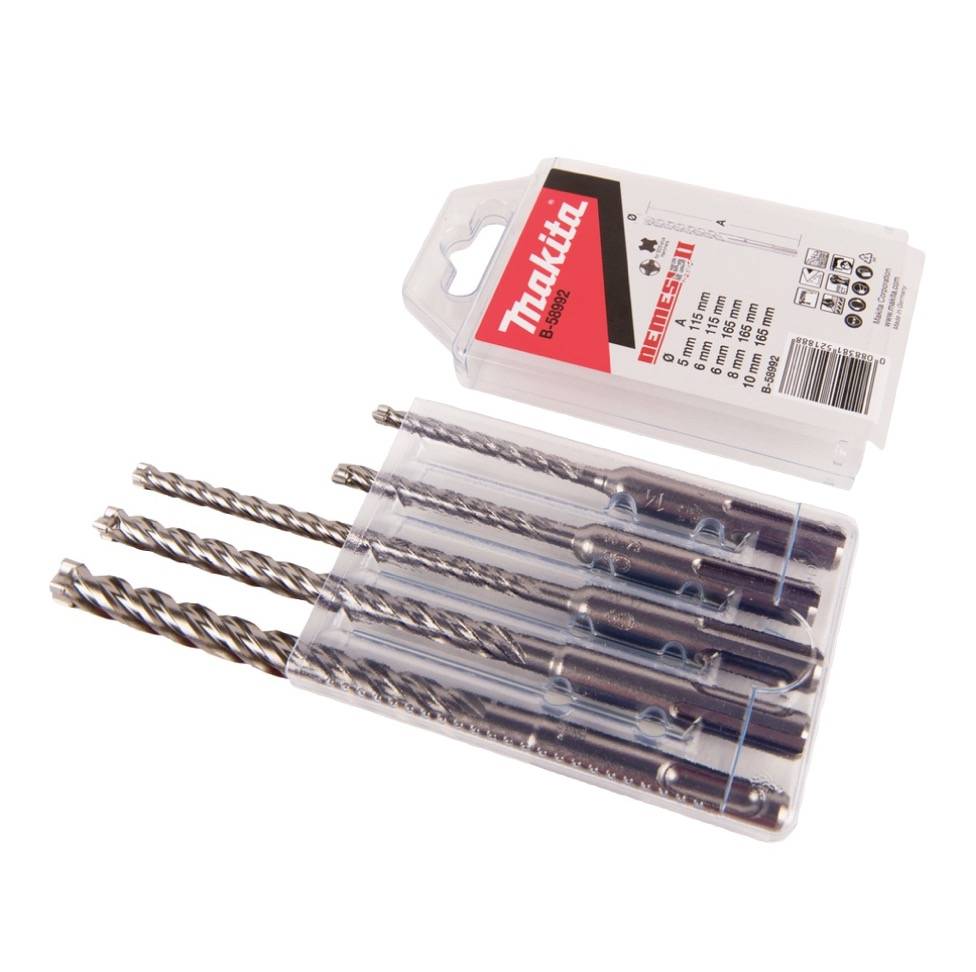 Makita DHR 241 Z Akku Bohrhammer 18 V 2,0 J SDS plus + 5 tlg. Bohrer Set - ohne Akku, ohne Ladegerät-3