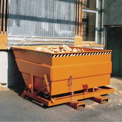 Kippbehälter L2310xB2280xH1220mm gelborange Inh.3,0 m³-0