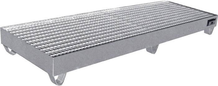 Auffangwanne 241l L2400xB800xH250mm VA o.Gitterrost BAUER-0