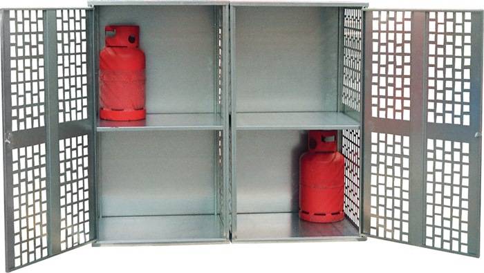 Gasflaschendepot B1680xT690xH1475mm verz.gel.BAUER-0