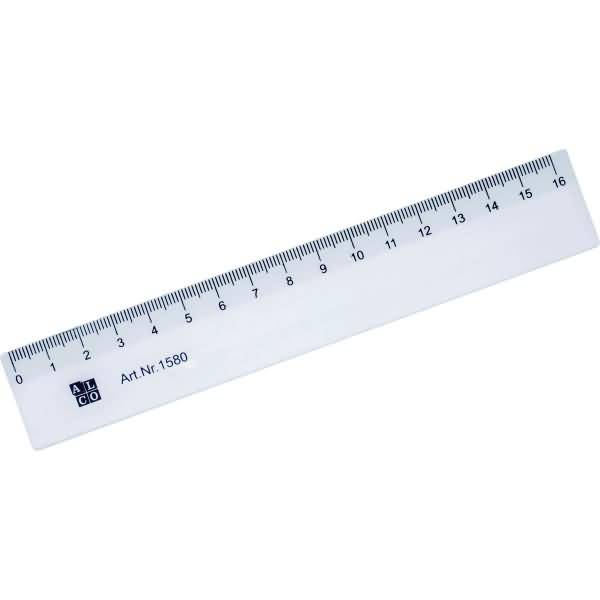 Lineal flexibel 16cm transparent-0