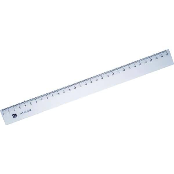 Lineal flexibel 30cm transparent-0