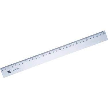 Lineal flexibel 30cm transparent