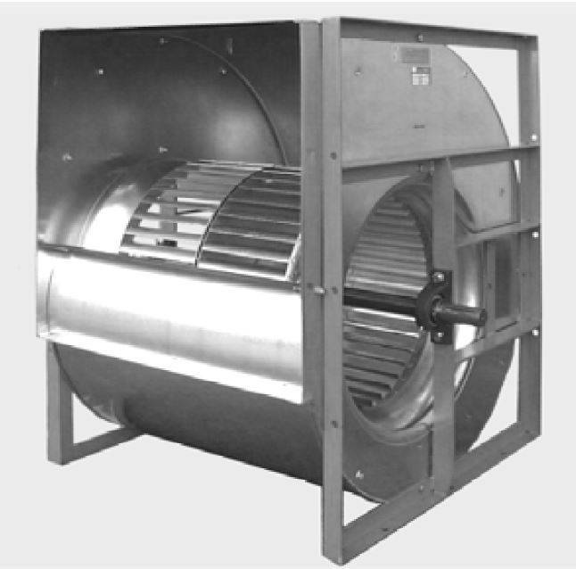 zweiseitig saugender Radialventilator, Laufraddurchmesser 225 mmvorwärtsgekrümmte Laufradschaufeln-0