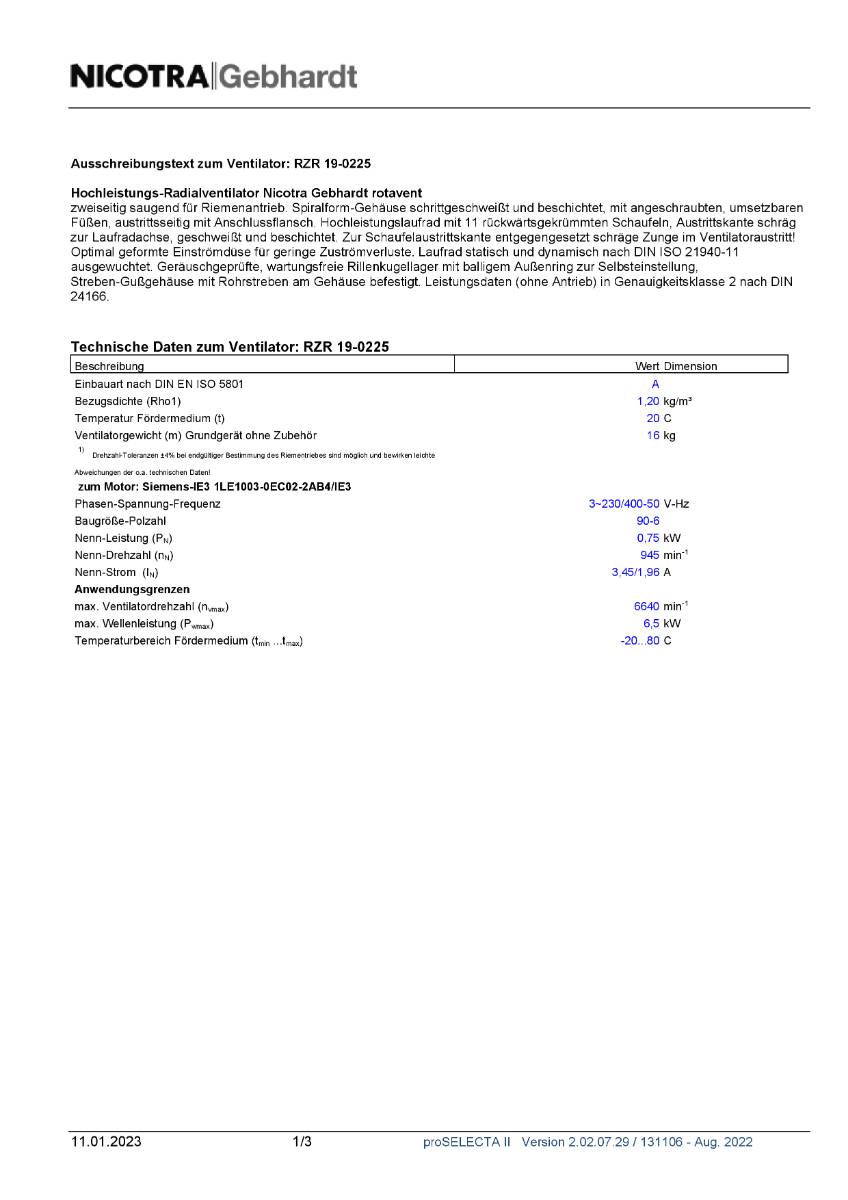 Nicotra-Gebhardt Ventilator RZR-19-225-2