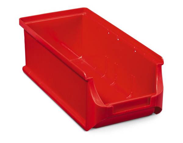 Sichtlagerkasten,HxBxT 75x102x215mm,1,2l,PP,rot