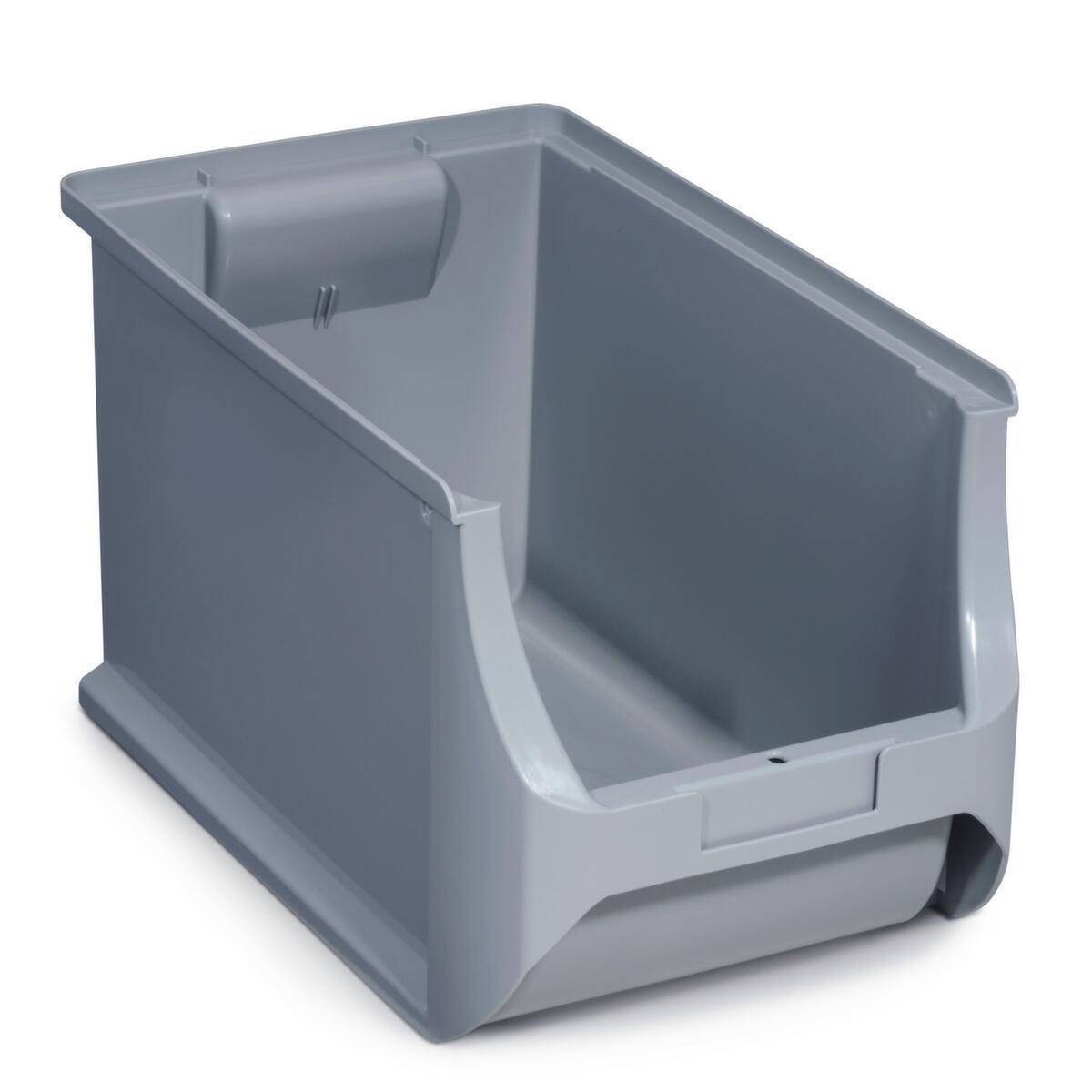 Sichtlagerkasten,HxBxT 200x205x355mm,10l,PP,grau-0
