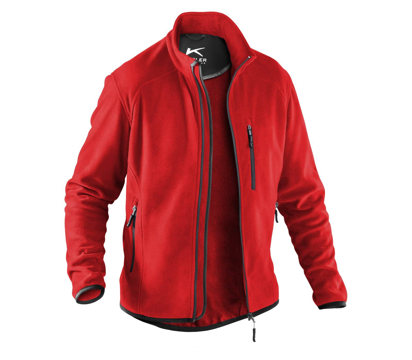 Fleecejacke mittelrot Gr. M-0