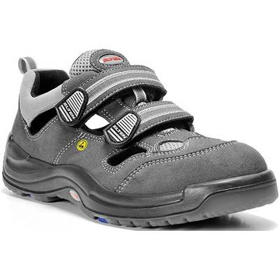 ELTEN-Footwear, S1-Arbeits-Berufs-Sicherheits-Sandalen, ADAM ESD, Fußtyp 1, breite Füße, grau