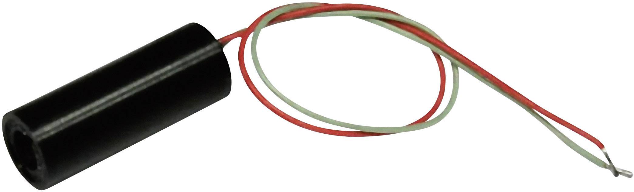 Ein zylindrischer Elektromagnet mit roten und grünen Anschlussdrähten.