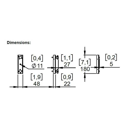 NEXO IDU-TCBRK84 - Adapter für Bügelschelle für ID84 | ID84L-3