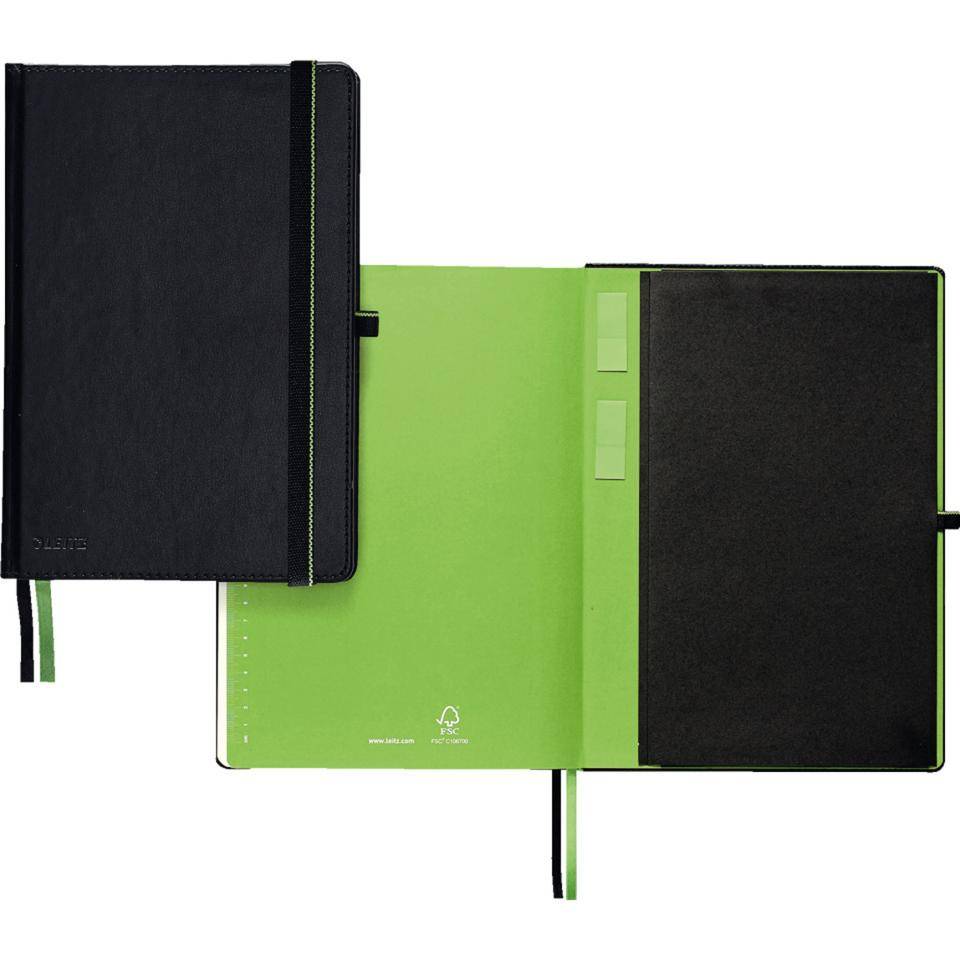 LEITZ Notizbuch Complete, FSC® zertifiziert, fester Einband, schwarz A4, liniert-1