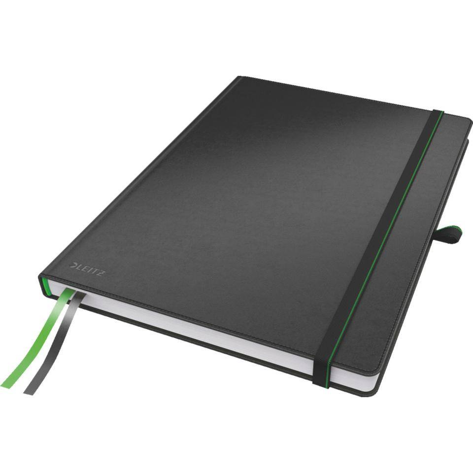 LEITZ Notizbuch Complete, FSC® zertifiziert, fester Einband, schwarz A4, liniert-3