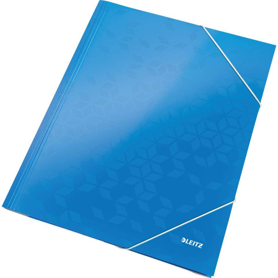 LEITZ WOW Eckspannermappe, blau, PP-laminierter Karton, 240x3x310mm-0