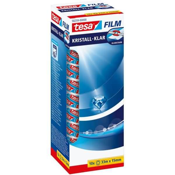 Klebefilm Kristall-Klar PP 33mx15mm VE=6 Stück-1