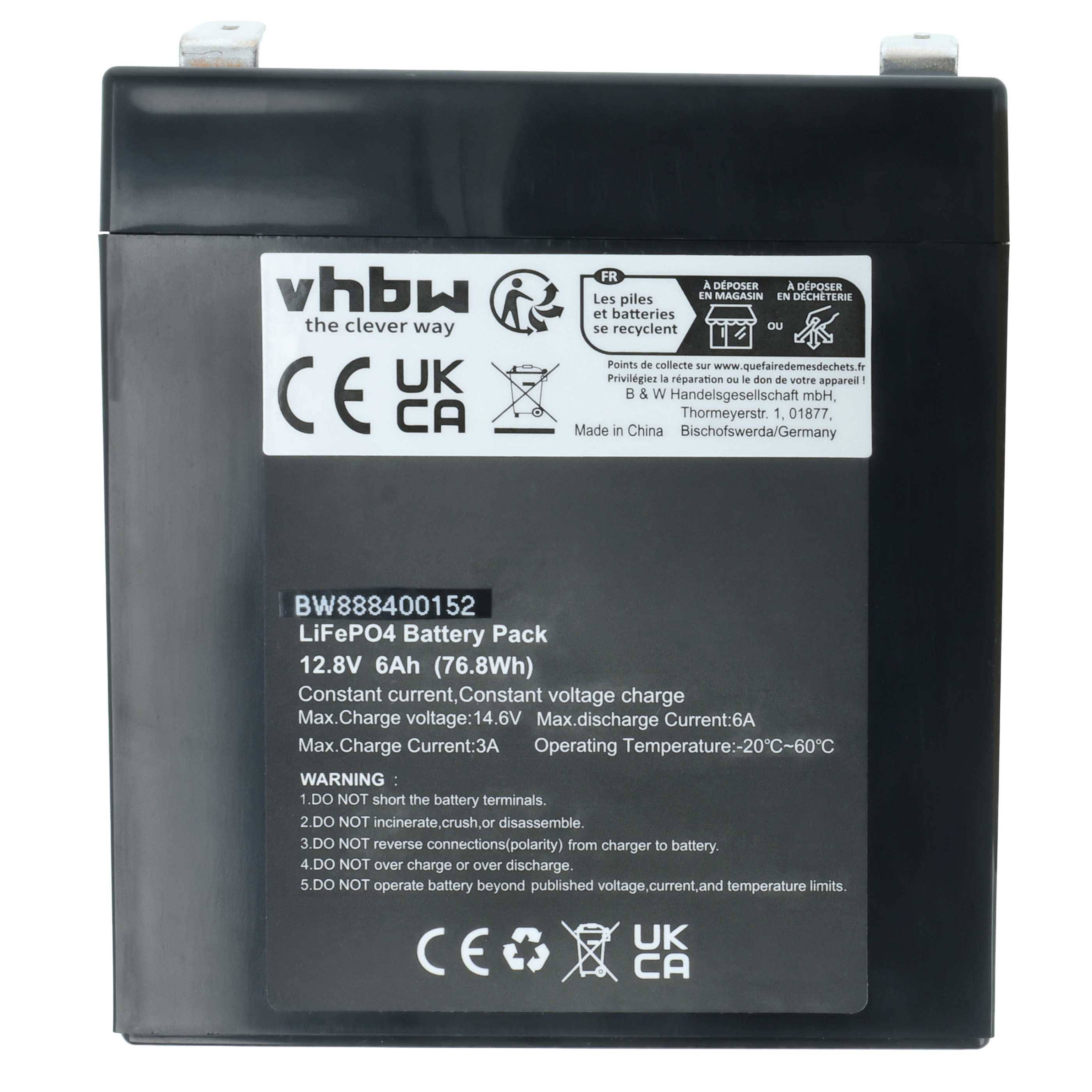 vhbw 2x Akku kompatibel mit APC Smart-UPS RT SURTD3000RMXLI | DLA2200RMI2U Lautsprecher Boxen Speaker (6 Ah, 12,8 V-3