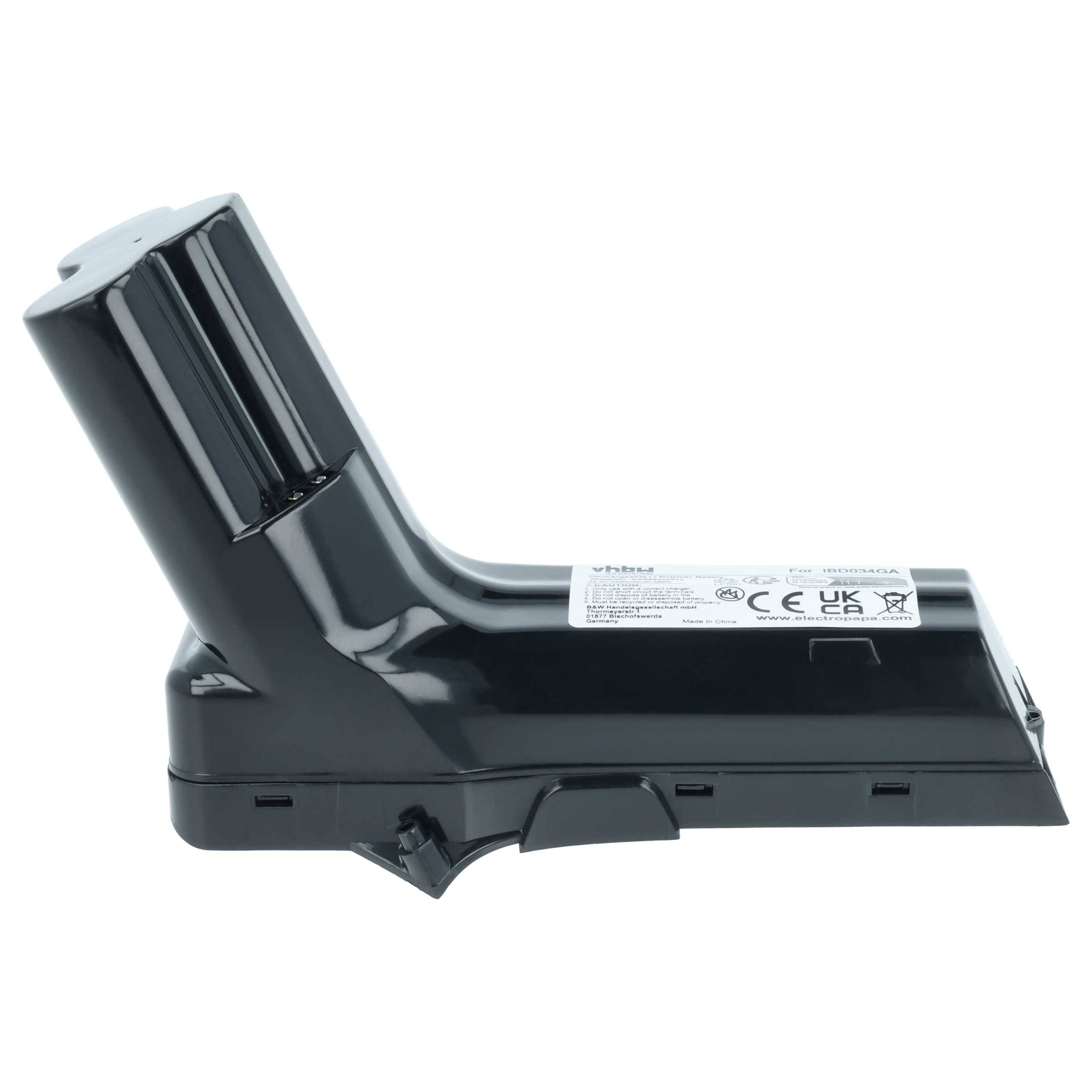 vhbw Akku kompatibel mit Philips FC6826/01 | FC6827, FC6908, FC6823/82, FC6828, FC6904, FC6904/01 Staubsauger Schwarz-2