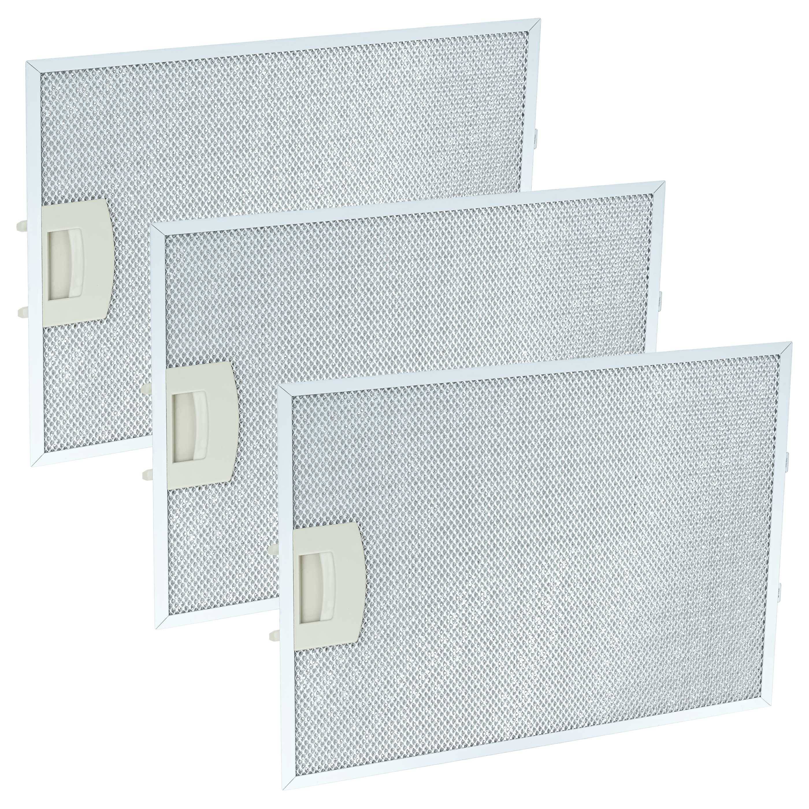 vhbw 3x Filter Metallfettfilter kompatibel mit Neff D97S2N0GB/01 | D9910A0/01, D9910A0/03, D96S9N0/01, D97E3N0/01