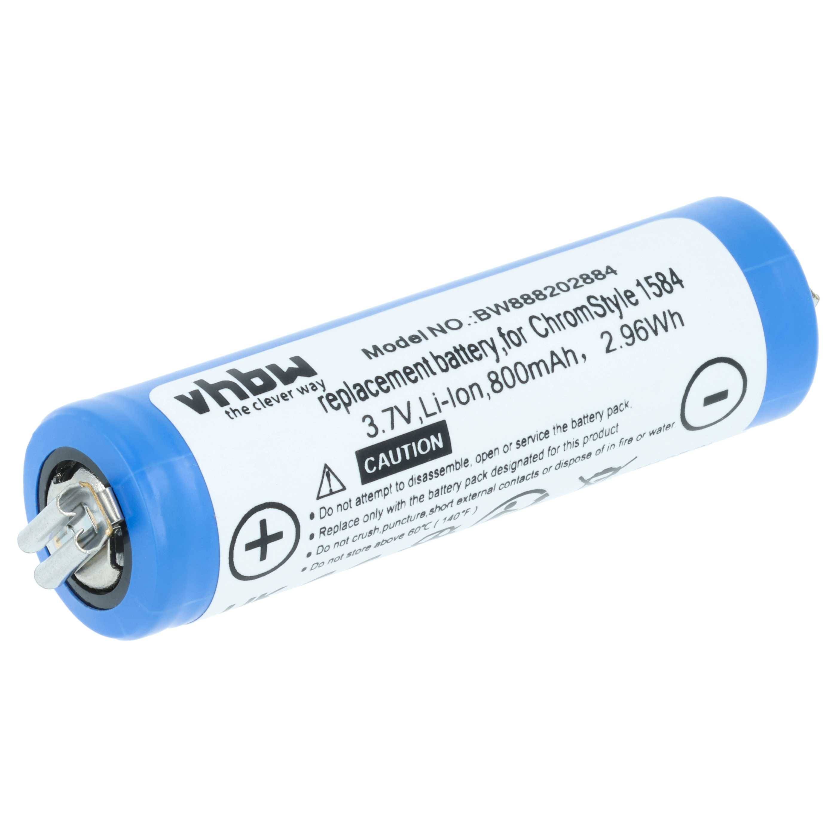 vhbw Akku kompatibel mit Moser ChromStyle 1584 | Haarschneidemaschine (800mAh, 3,7V, Li-Ion)-0