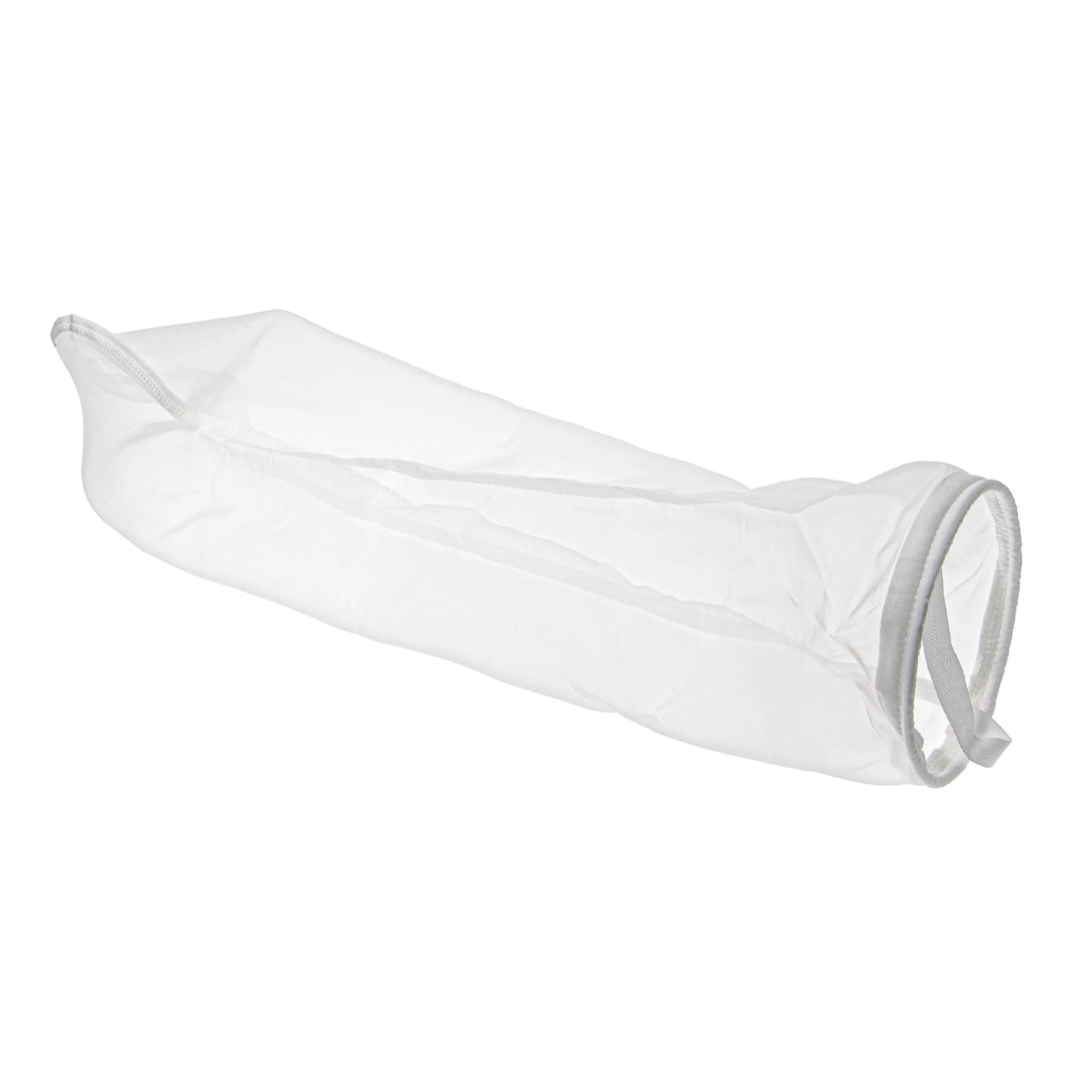 vhbw Universal Filtersocke für Aquarien Pools - Filterbeutel, Nylon |18 x 81 cm, 100 Mikrometer, Weiß für Skimmer-0