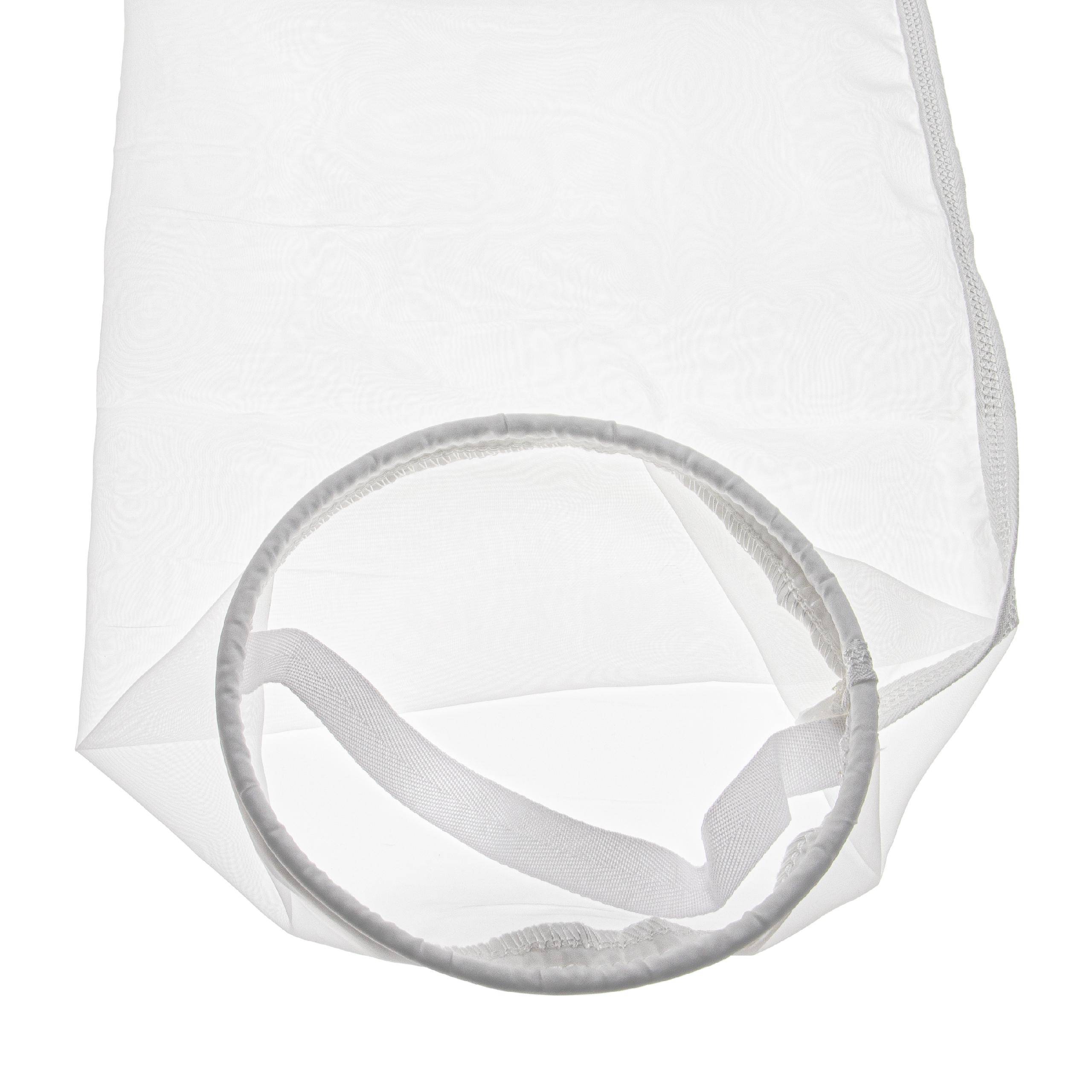 vhbw Universal Filtersocke für Aquarien Pools - Filterbeutel, Nylon |18 x 81 cm, 100 Mikrometer, Weiß für Skimmer-1