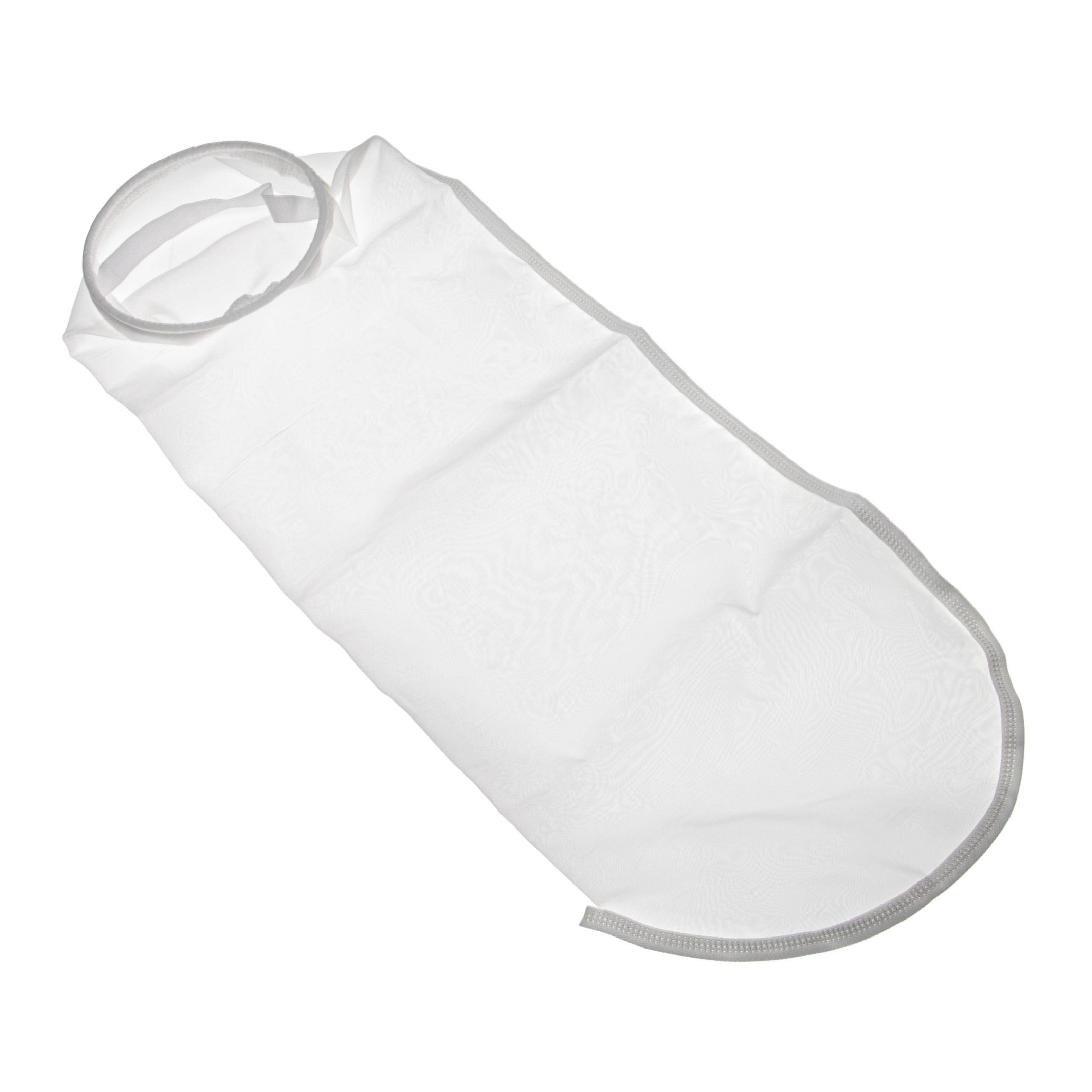 vhbw Universal Filtersocke für Aquarien Pools - Filterbeutel, Nylon |18 x 81 cm, 100 Mikrometer, Weiß für Skimmer-2