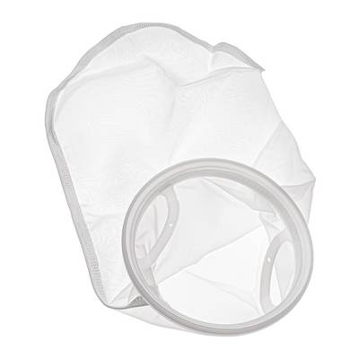 vhbw Universal Filtersocke für Aquarien Pools - Filterbeutel, Polyester | 18 x 45 cm, 150 Mikrometer, Weiß für Skimmer-0