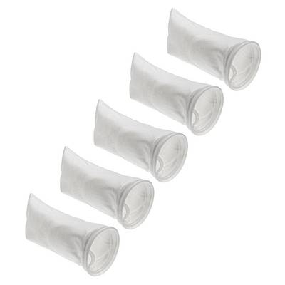 vhbw 5x Universal Filtersocke für Aquarien | Pools, Skimmer - Filterbeutel, Polyethylen, 18 x 45 cm, 100 Mikrometer-0
