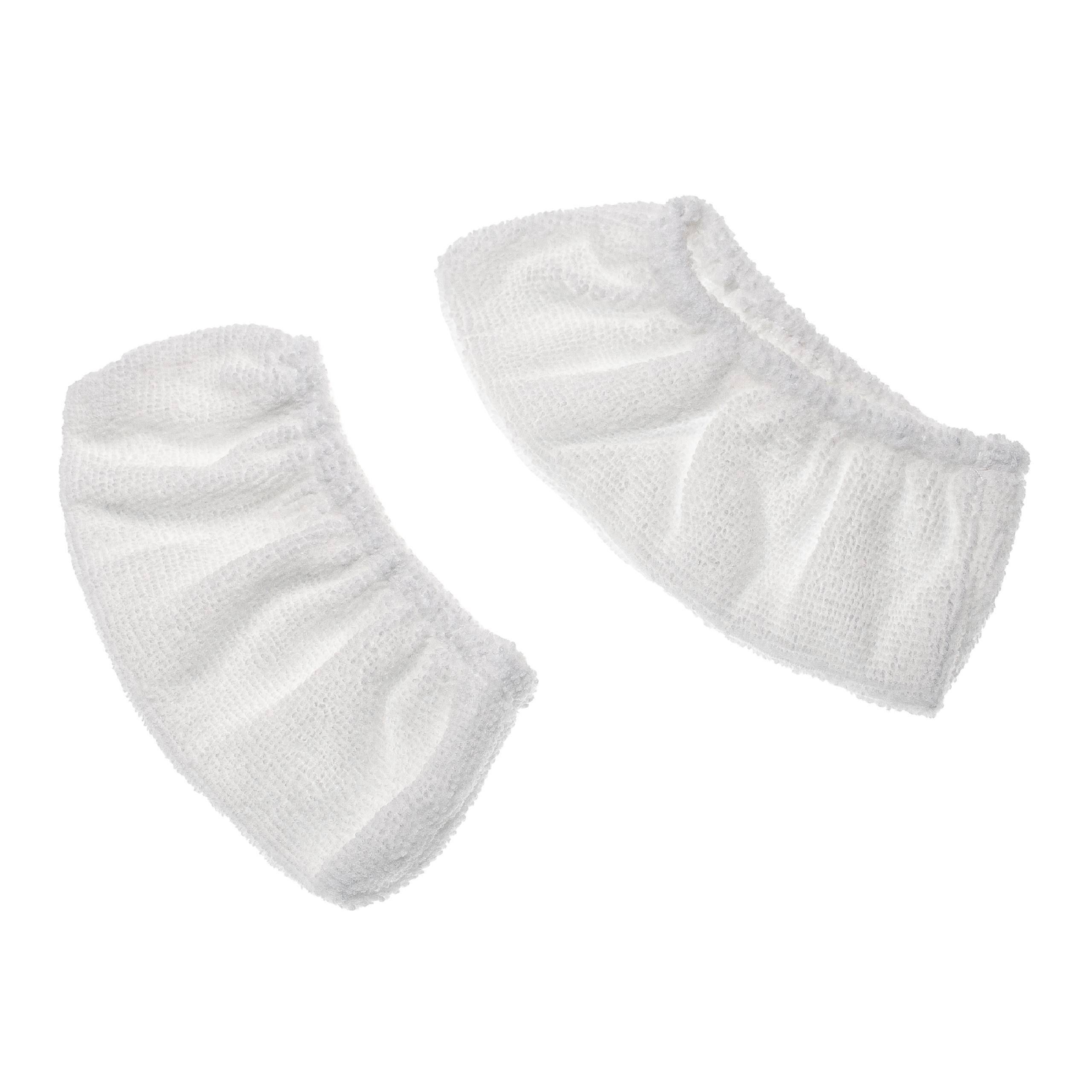 vhbw 2x Wischbezug kompatibel mit Kärcher SC 3.000 | SC 3 EasyFix, SC 3.100 B Dampfreiniger - Mikrofaser Weiß-0