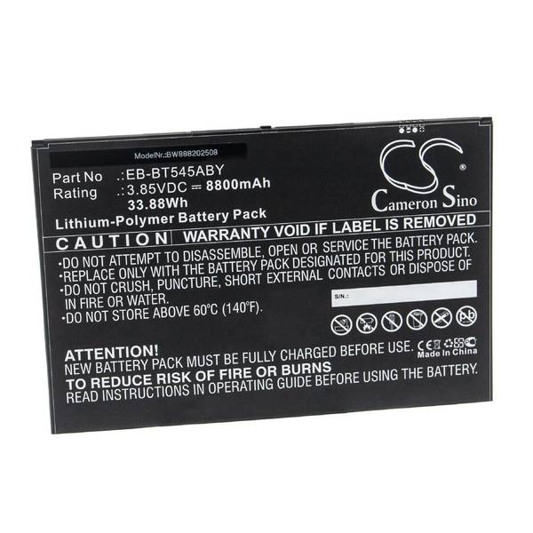 vhbw Akku Ersatz für Samsung EB-BT545ABY | Tablet Pad (8800 mAh, 3,85 V, Li-Polymer)