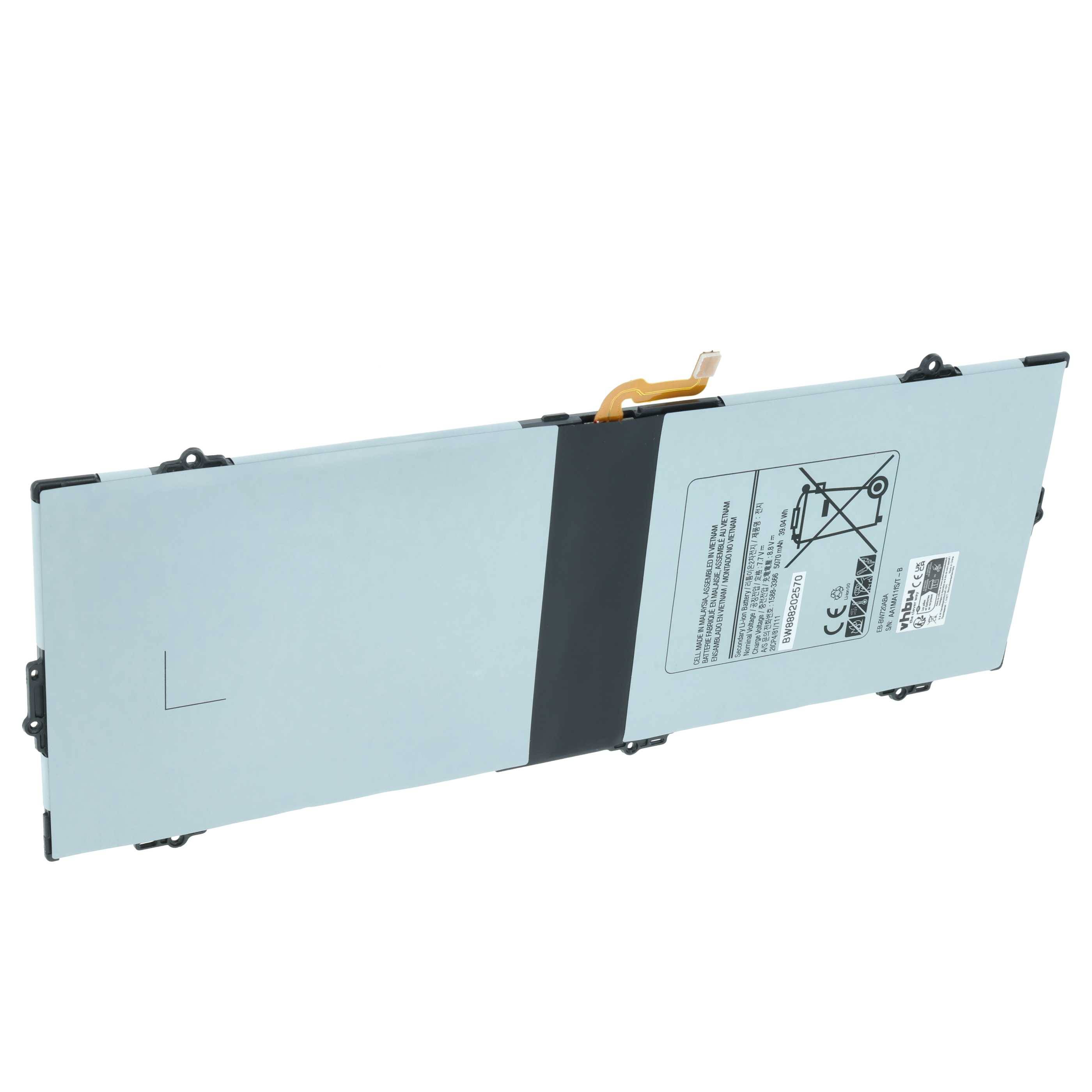 vhbw Akku kompatibel mit Samsung Galaxy TabPro S2 Tablet Pad | (5000 mAh, 7,7 V, Li-Polymer)