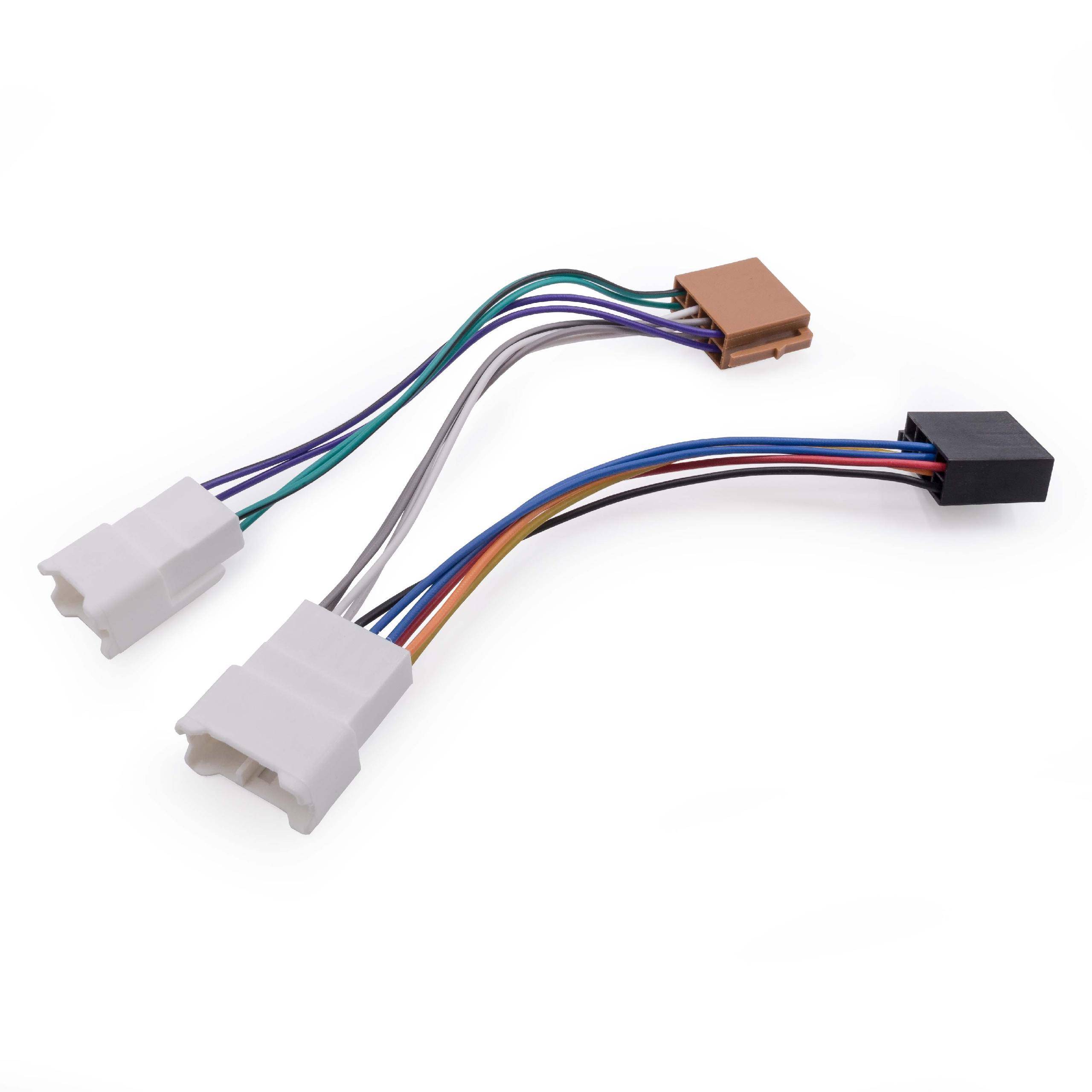 vhbw Autoradio ISO Adapter kompatibel mit Toyota Yaris CP10 (2006-2011) | XP13 (2012-2015), CP10 (1999-2006)-0