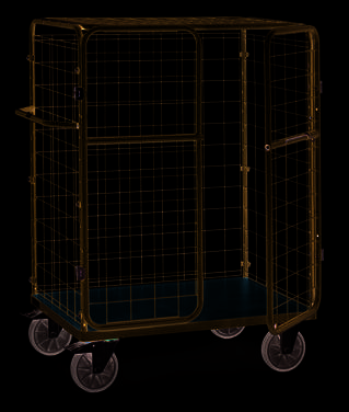 Paketwagen 8481-3D mit Dach