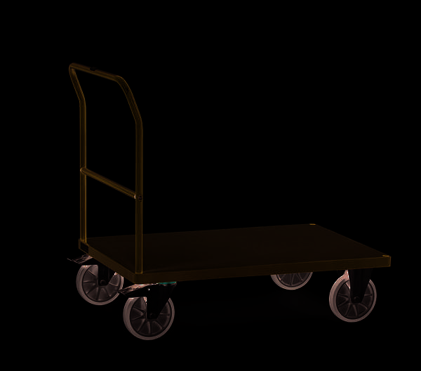 Schiebebügelwagen 2502B - Stahlblech bündig
