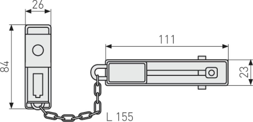 ABUS SK78 W B/DFNLI Türkette, weiß-1