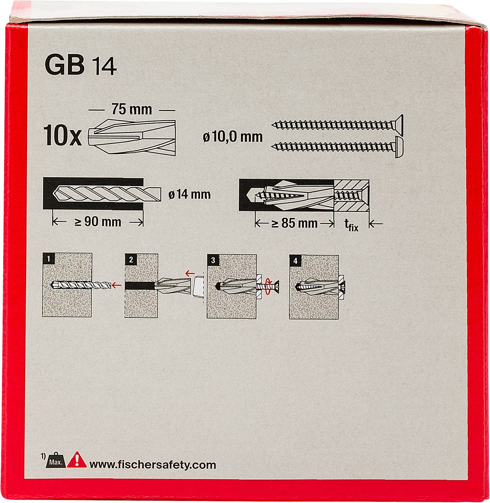Fischer Gasbetondübel GB 14-4