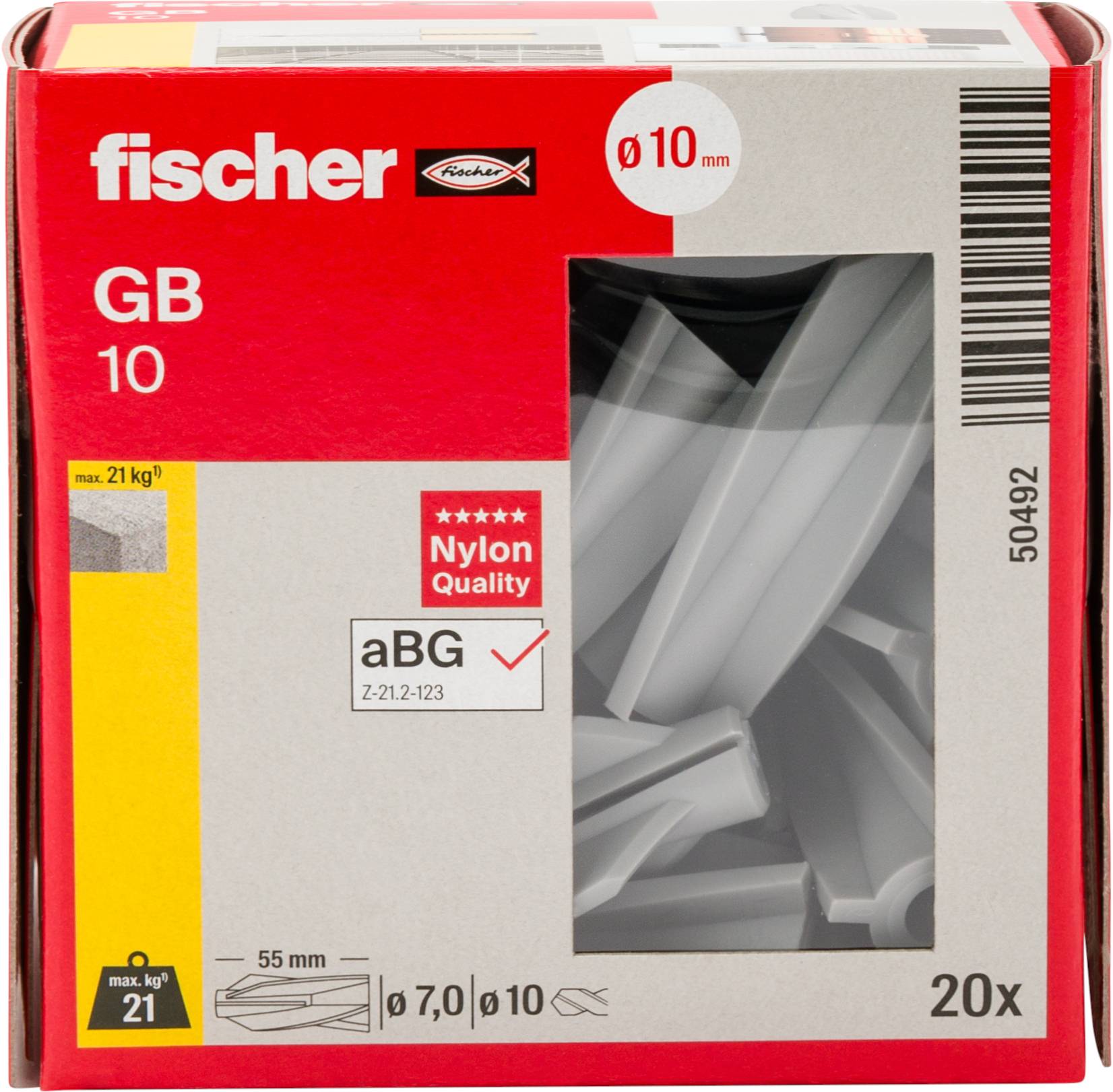 Fischer Gasbetondübel GB 10-3