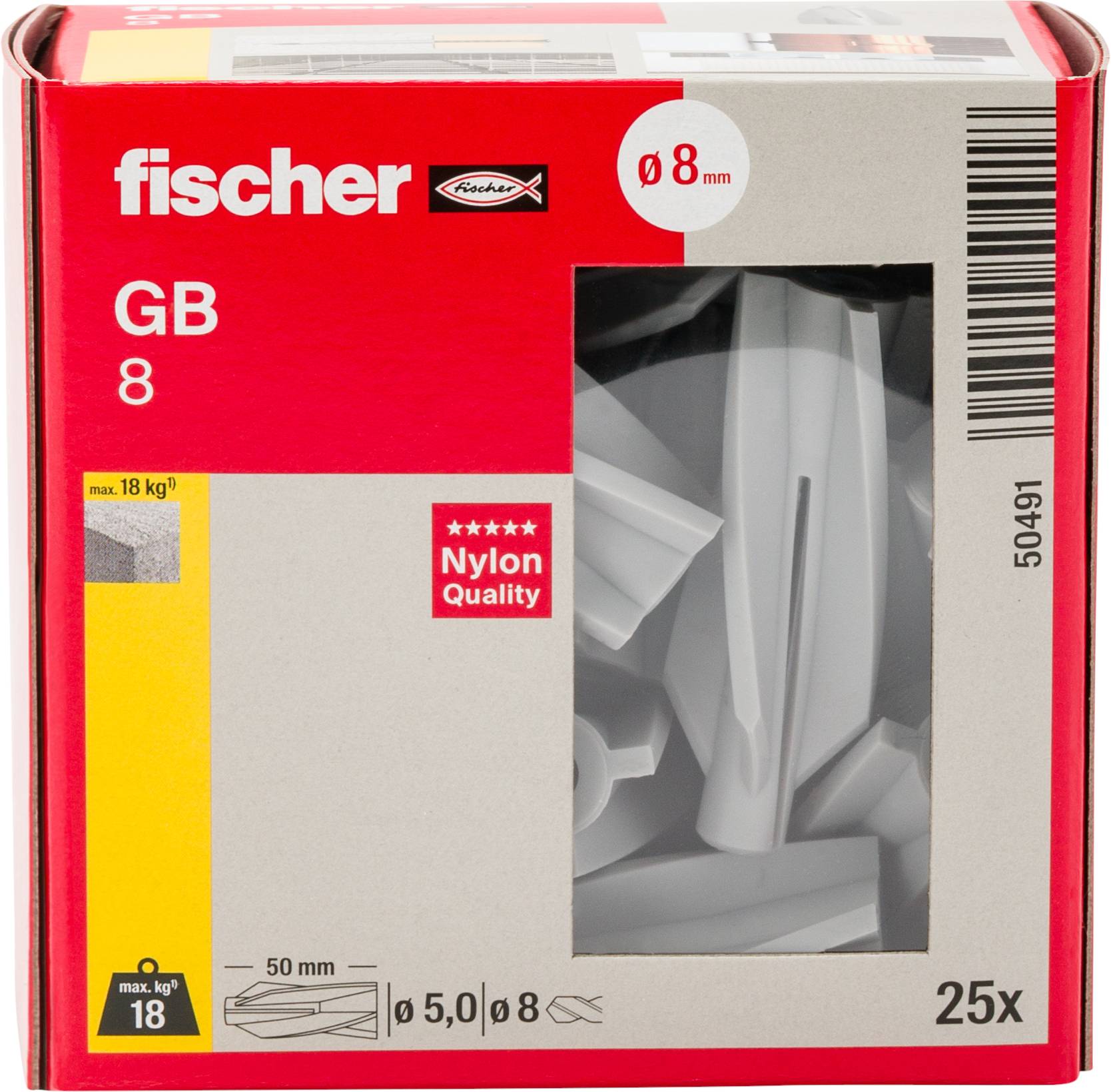 Fischer Gasbetondübel GB 8-3