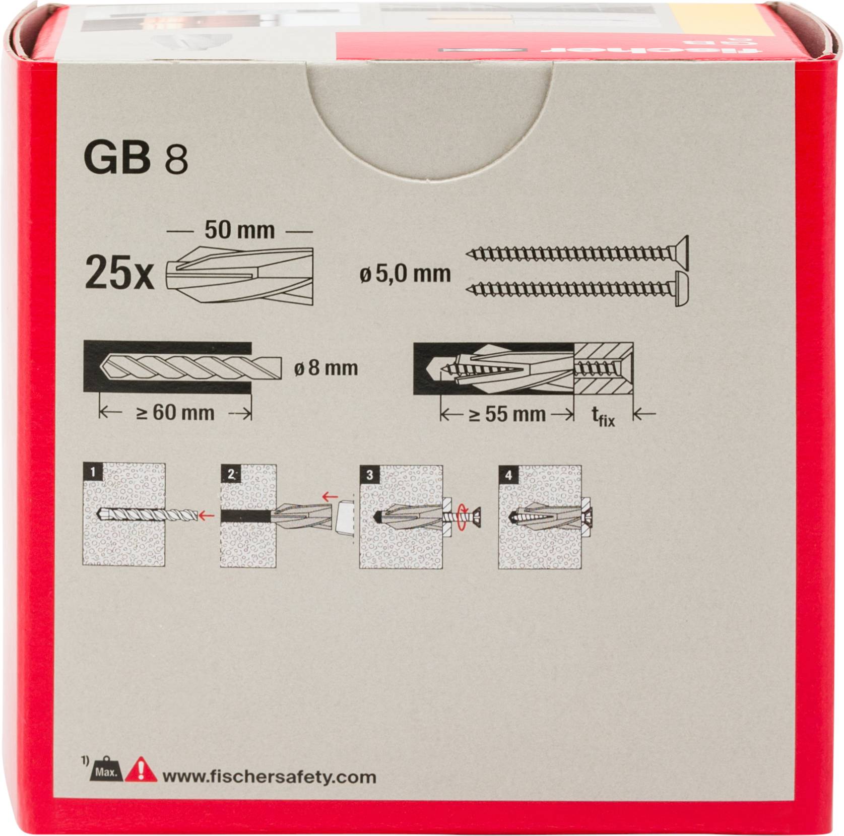 Fischer Gasbetondübel GB 8-4