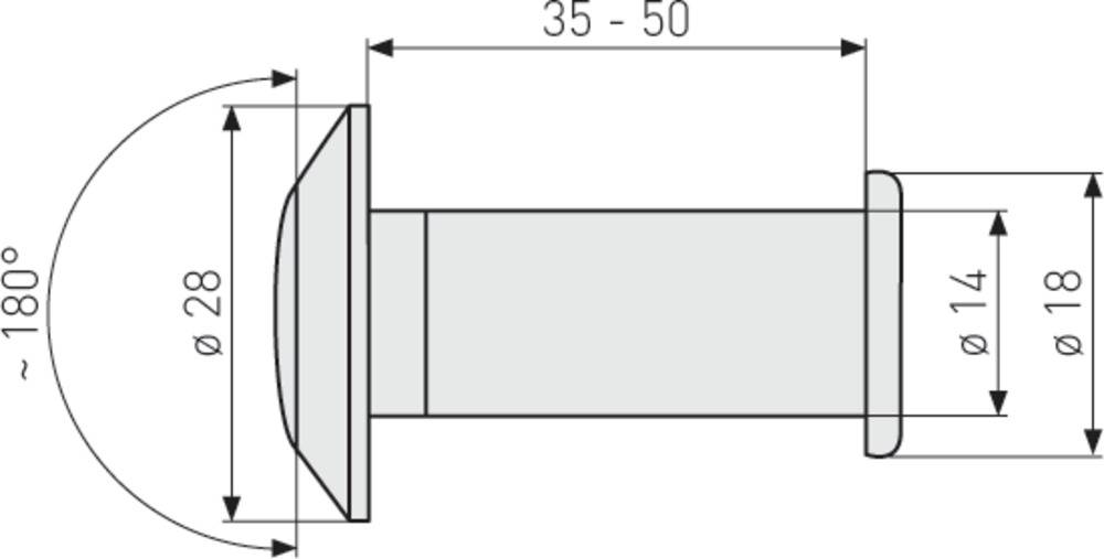 ABUS Türspion 2200G SB gold-2