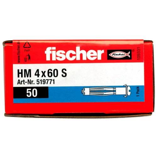 Fischer Hohlraum-Metalldübel HM 4x60 S-3