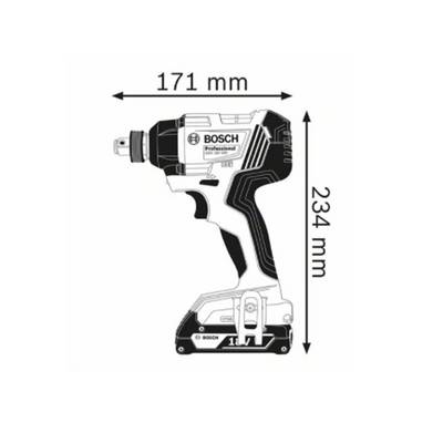 BOSCH Akku-Drehschlagschrauber GDX 18 V-180 (2x2,0 Ah und Ladegerät)-1