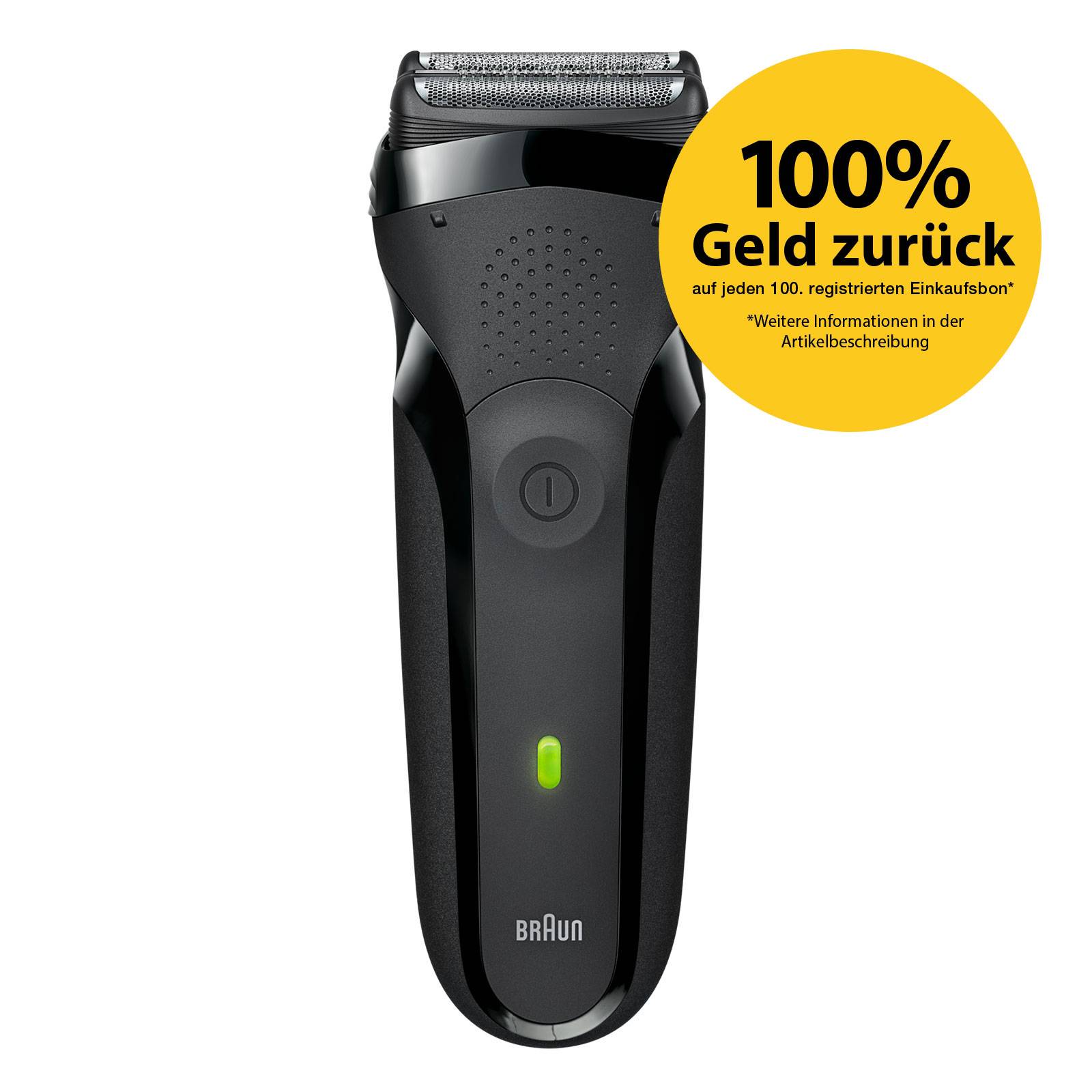 BRAUN Series 3-301 Akkurasierer inkl. Reisebeutel schwarz-0