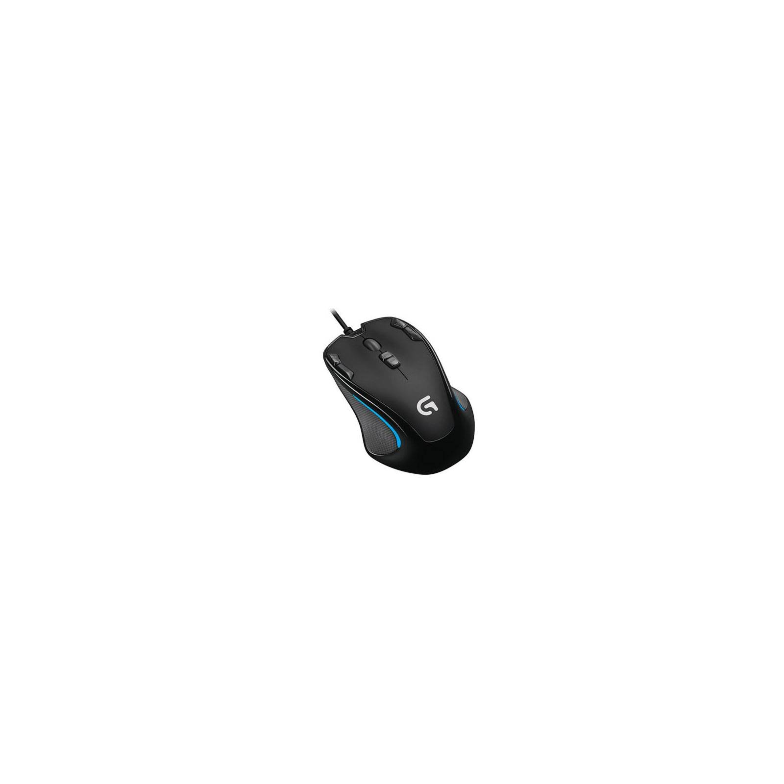 Logitech G G300s, Beidhändig, Optisch, USB Typ-A, 2500 DPI, 1 ms, Schwarz, Blau-1