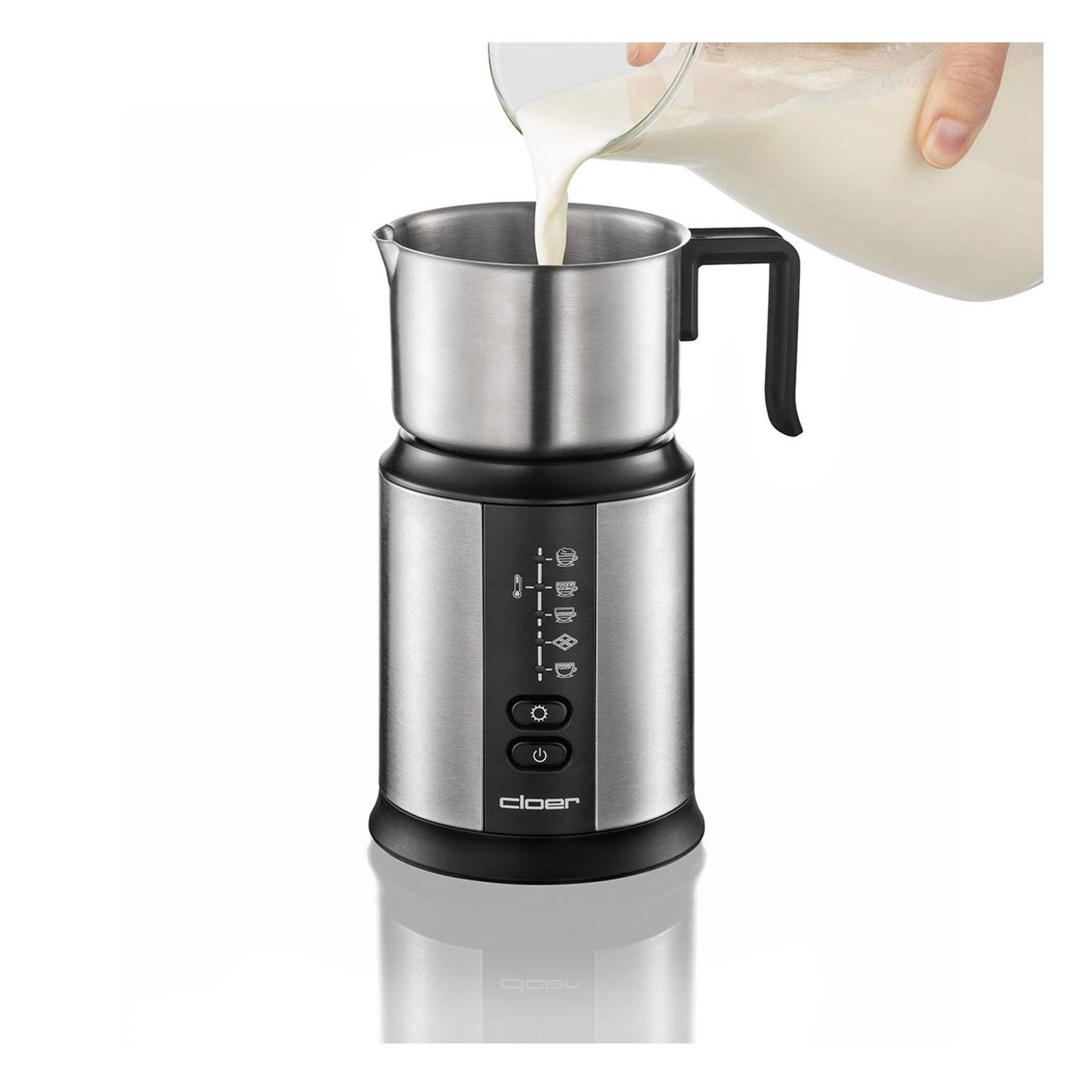 Cloer 7789 Induktions-Milchaufschäumer, für bis zu 450 ml, kalter oder warmer-1