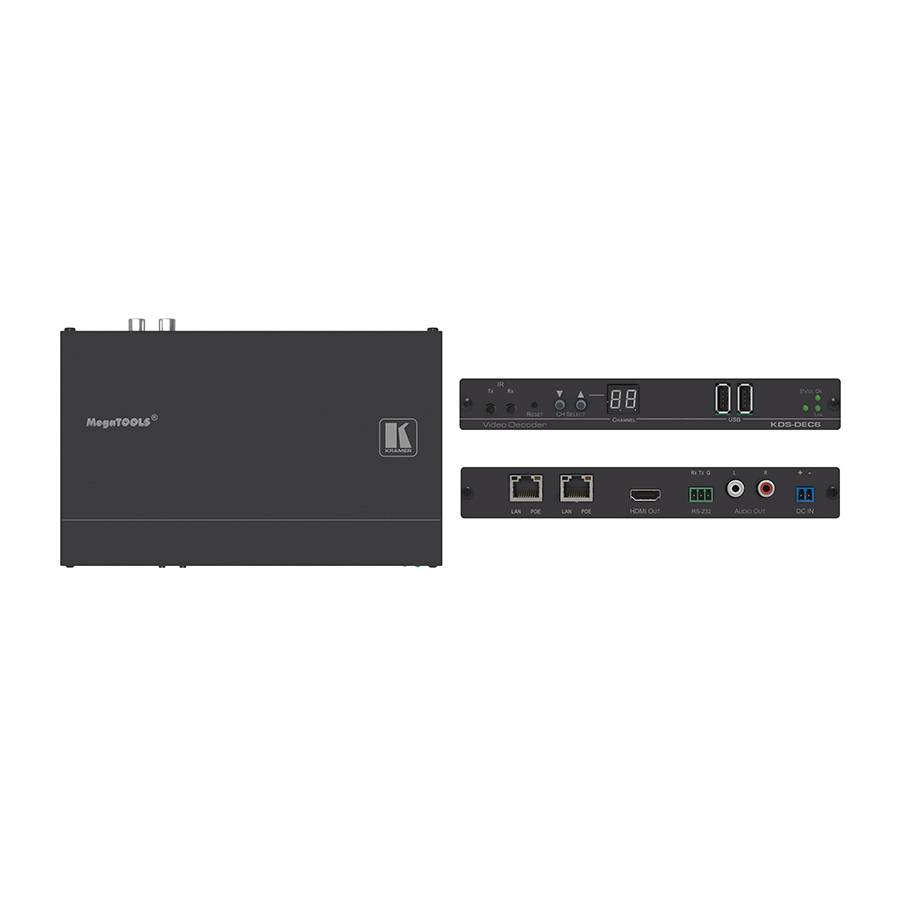 KRAMER KDS-DEC6 - HDCP 2.2 Video-Decoder (4K@60Hz (4:2:0) | HDMI | Ethernet) - in schwarz-0