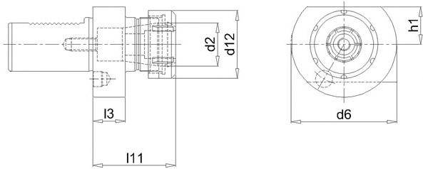 Bohrstangenhalter VDI E4 30xER16 FORTIS-2