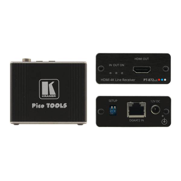 KRAMER PT-872XR - Kompakter HDR/ PoC-Empfänger über große Reichweite (4K@60Hz (4:4:4) | HDMI | DGKat 2.0) - in schwarz-0