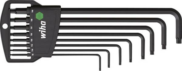 Wiha 34736 Innen-TORX Winkelschraubendreher-Set T 9, T 10, T 15, T 20, T 25, T 27, T 30, T 40 8teilig