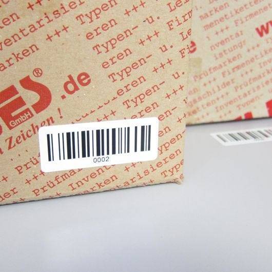 Barcodeetiketten, fortlaufend, Barcode 0001-1000, PE-Folie, 50 x 20 mm-4